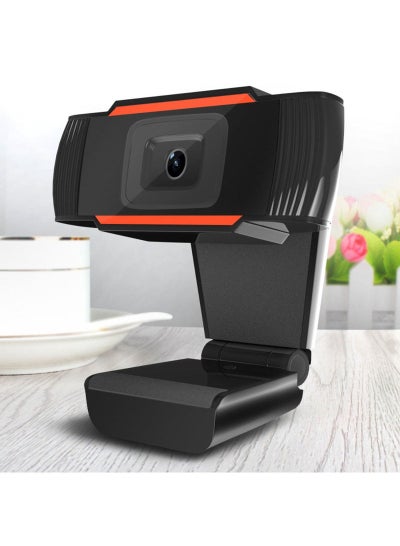 Buy 1080P HD Streaming Gaming Meetings Portable Webcam Orange in Saudi Arabia