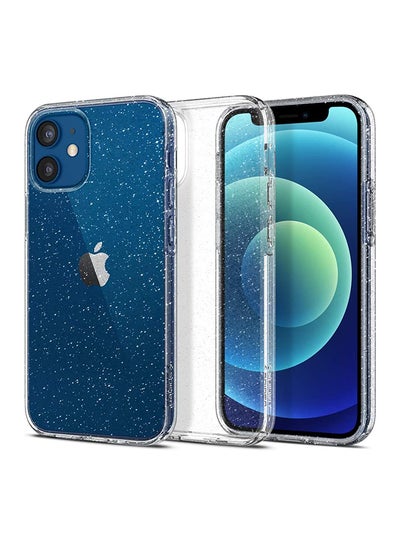 Buy Liquid Crystal Glitter Designed Case Cover For Apple iPhone 12 Mini Crystal Quartz in Saudi Arabia