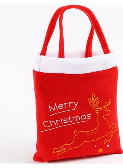 Buy Deer Printed Handbag Red/White in Saudi Arabia