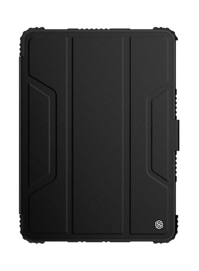 Buy Huawei Mate Pad Pro Hard Pc Case With Pen Slot Anti-Fall Protective Cover Black in UAE