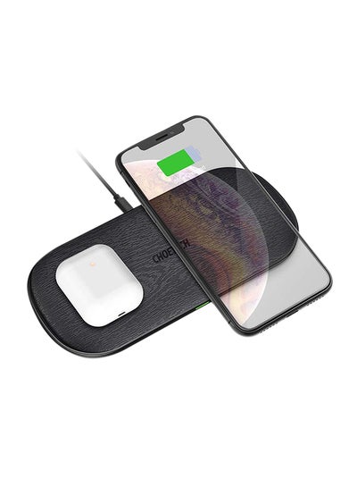 Buy 5 Coils Fast Wireless Charging Pad for I Phone 13/12 & Qi Enable Phones Black in UAE