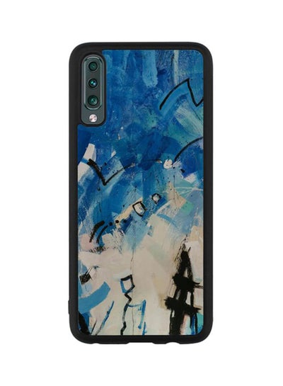 Buy Protective Case Cover For Samsung Galaxy A50 Blue/White/Black in Saudi Arabia