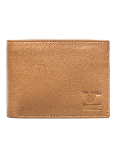 Buy Leather Bifold Men's Wallet Camel in UAE