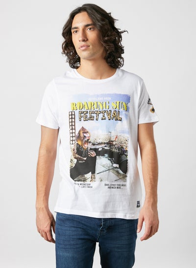 Buy Concert Photo T-Shirt White in Egypt