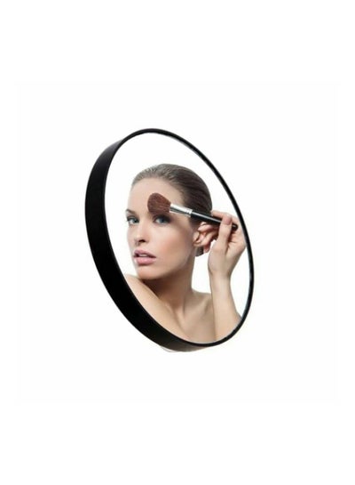 اشتري Magnifying 5x Mirror With Stainless Steel Tweezer Clear/Black في مصر