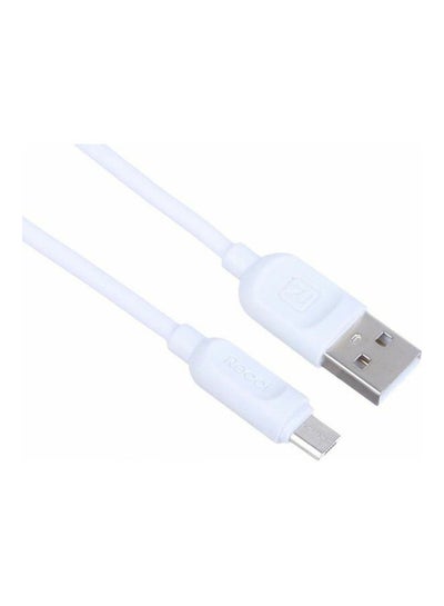 اشتري كابل شحن سريع بمنفذ USB ميكرو أبيض في مصر