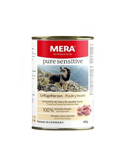 Buy Pure Sensitive Poultry Heart Dogs Wet Food Multicolor 400grams in UAE