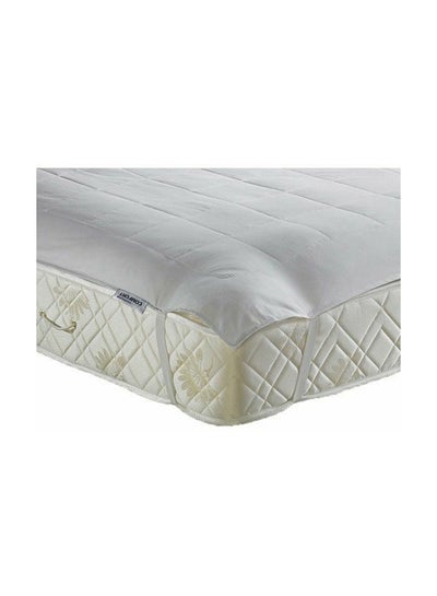 Buy Fiber Mattress Protector Fabric White 100x200cm in Egypt