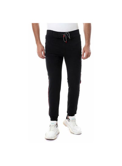 Buy Elastic Waist With Tab Sweatpant black in Egypt