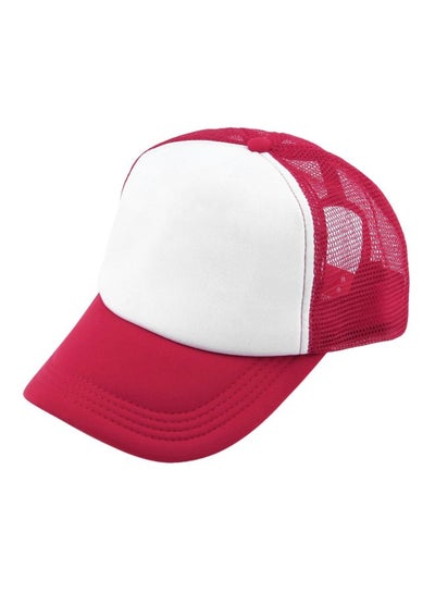 Buy Baseball Mesh Cap Red/White in UAE