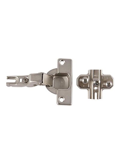 Buy SlideOn Hinge with Spring for Half Overlay Door Silver in Saudi Arabia