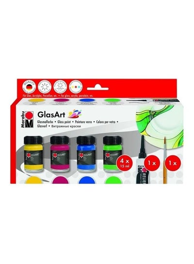 اشتري Pack Of 6 Glasart Starter Paint Set متعدد الألوان 6 x 15مل في الامارات
