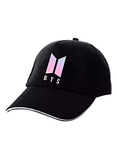 Buy BTS Printed Cap Black/White/Pink in Saudi Arabia