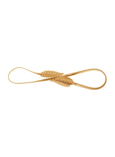 Buy Leaf Design Belt Gold in Saudi Arabia