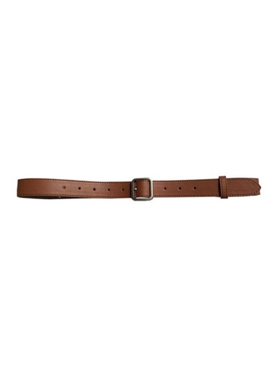 Buy Square Pin Buckle Belt Coffee/Silver in Saudi Arabia