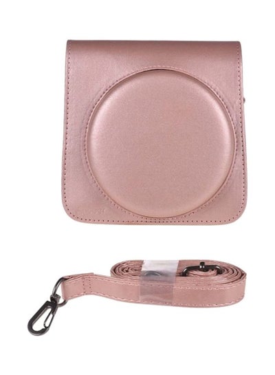 Buy Protective Case With Shoulder Strap For Fujifilm Instax Square SQ6 Instant Film Pink in UAE