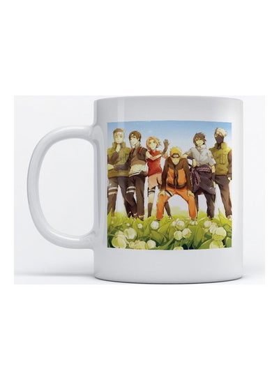 Buy Mug Naruto Anime For Coffee And Tea White 350ml in UAE