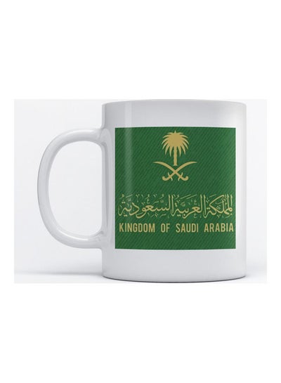 Buy Mug Kingdom of Saudi Arabia for Coffee and Tea White 350ml in Saudi Arabia