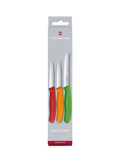 Buy 3-Piece Swiss Classic Pairing Knife Set Multicolour in UAE