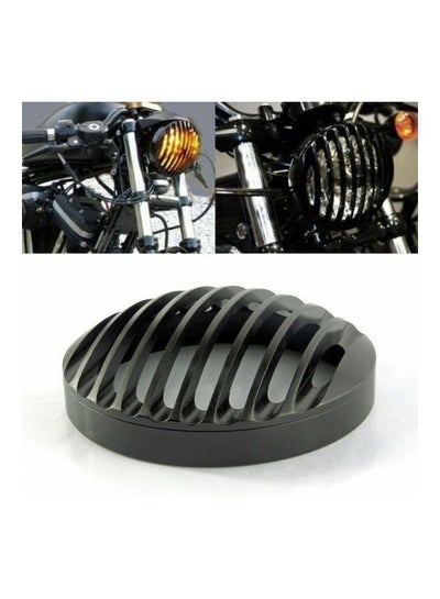 Buy 5 3/4" CNC Headlight Light Grill Cover for  Sportster XL 883 1200 2004-14 in Saudi Arabia