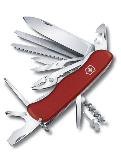 Buy Swiss Army Knife Work Champ Red With 21 Functions in UAE