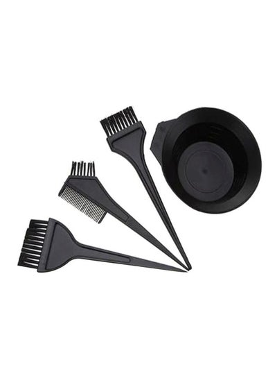 اشتري 4-Piece Hair Colouring Tool Set Black في مصر