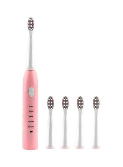 Buy SA-86 Electric USB Rechargeable Toothbrush Pink 21 x 3.5 x 9.6cm in Saudi Arabia