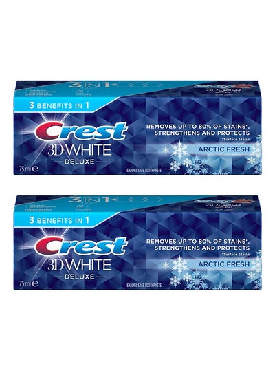 Buy Pack Of 2 Deluxe Arctic Fresh Toothpaste 75ml in UAE