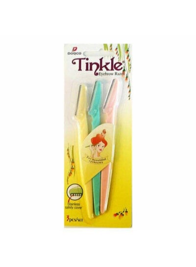 Buy 3-Piece Eyebrow Trimmer Set Multicolor in UAE