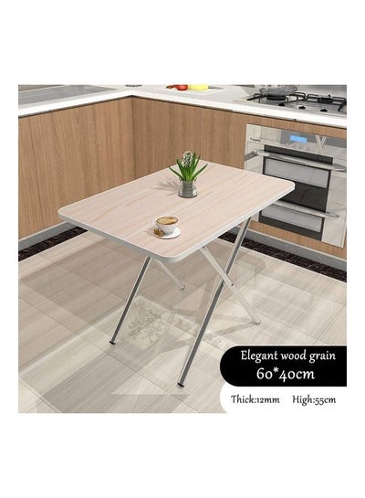 Buy Folding Wooden Table Beige in Saudi Arabia