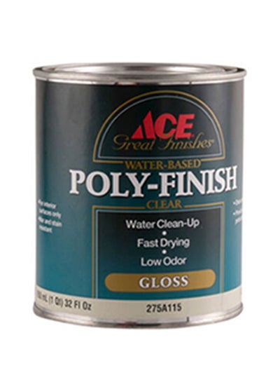 Buy Water-Based Poly Finish Varnish Clear 950ml in Saudi Arabia