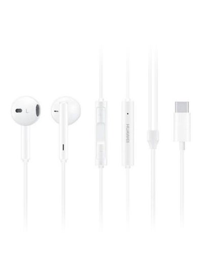 اشتري Wired Stereo In-Ear Earphones With Mic White في السعودية