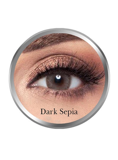 Buy Women's Dark Sepia Monthly Disposable Contact Lenses in UAE