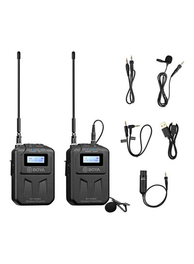 Buy UHF Wireless Transmitter Microphone System Black/Grey in Saudi Arabia