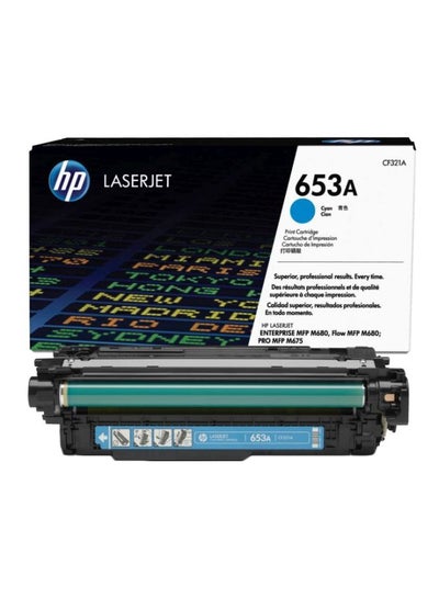 Buy LaserJet Ink Toner Cartridge For HP MFP M680/MFP M680 653A Cyan in UAE