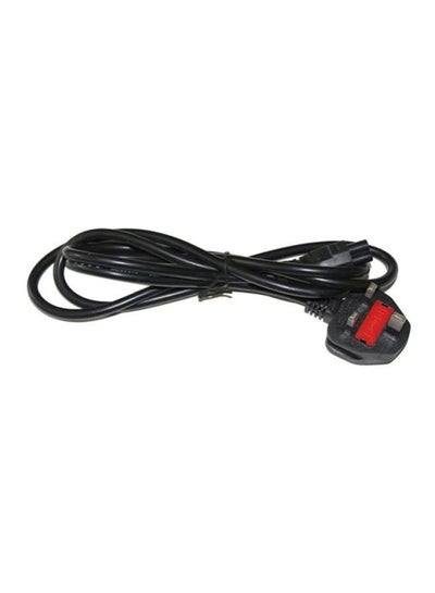 Buy Laptop Power Cable With EU Plug Black/Red in Saudi Arabia