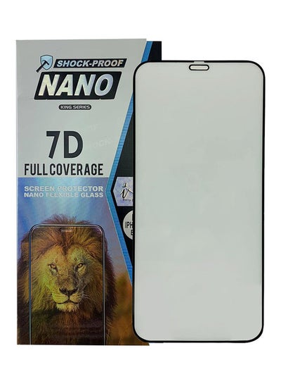 Buy Shock-Proof 7D Nano Screen Protector For Apple iPhone 12 Pro Max Black in Saudi Arabia