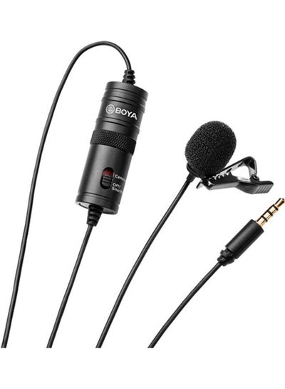 Buy Lavalier Microphone M1 BY-M1 Black in UAE