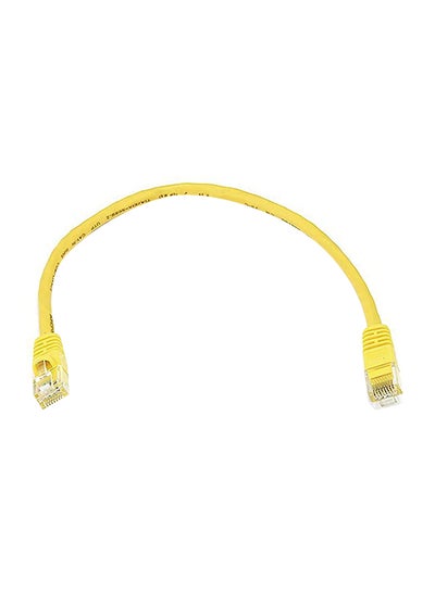 اشتري Snagless Short Cat 6 Ethernet Cable 0.5متر أصفر في الامارات