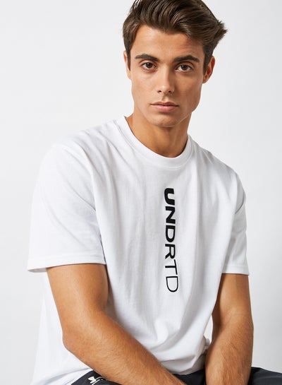 Buy SC30 UNDRTD Wordmark T-Shirt White / Black / Black in Egypt