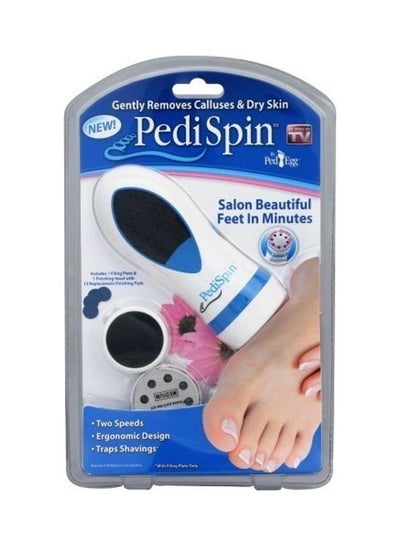اشتري PediSpin Electric Dry Hard Rough Skin Remover Foot Care White 27*27*27cm في الامارات