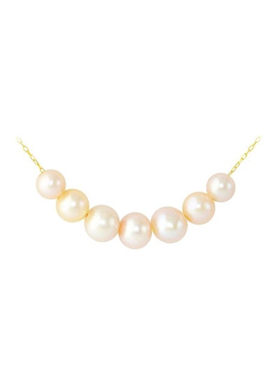 Buy 10 Karat Yellow Gold Pearl Necklace in UAE