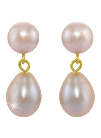 Buy 18 Karat Gold Pearl Earrings in UAE