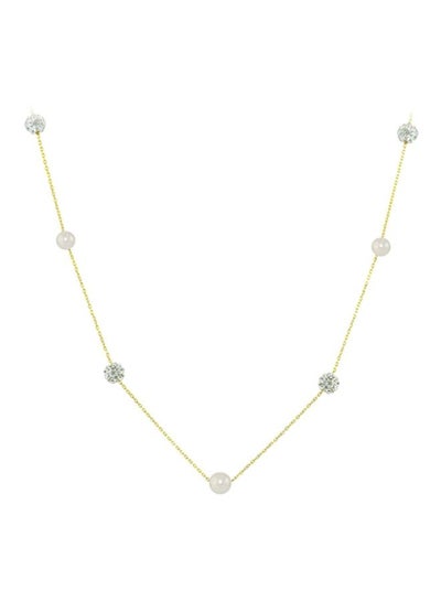  PAVOI 14K Gold Plated Crystal Birthstone Bar Necklace