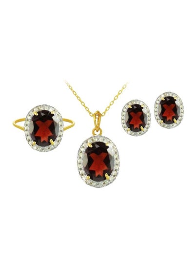 Buy 4-Piece 18 Karat Gold Diamond Jewellery Set in UAE