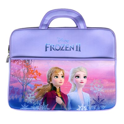 Buy Frozen Princess Printed Laptop Case With Handle Purple/Pink in UAE