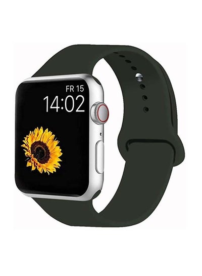 Buy Compatible With Apple watch iWatch Series 6/5/4/3/2/1 Dark Olive in UAE