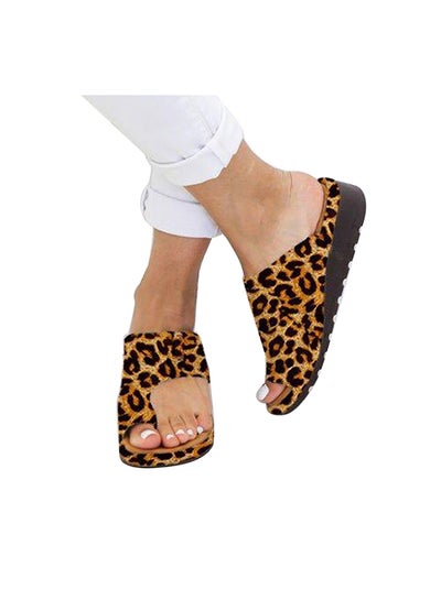 Buy Summer Beach Flip Flops Leopard Print in Saudi Arabia