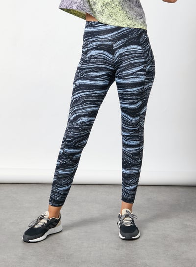 Buy Believe This Wanderlust Leggings Glow Blue/Black in Saudi Arabia