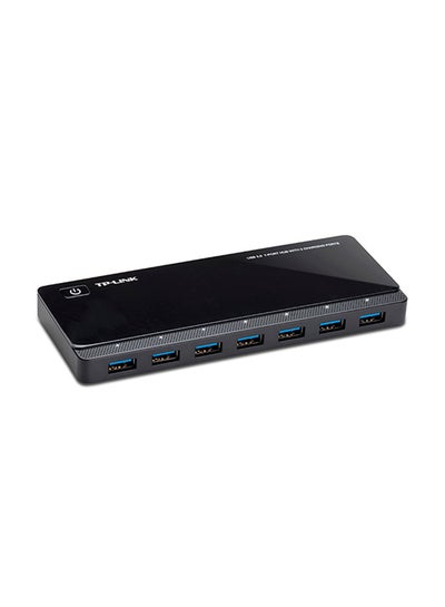 Buy USB 3.0 7-Port Hub With 2 Charging Ports Black in Egypt